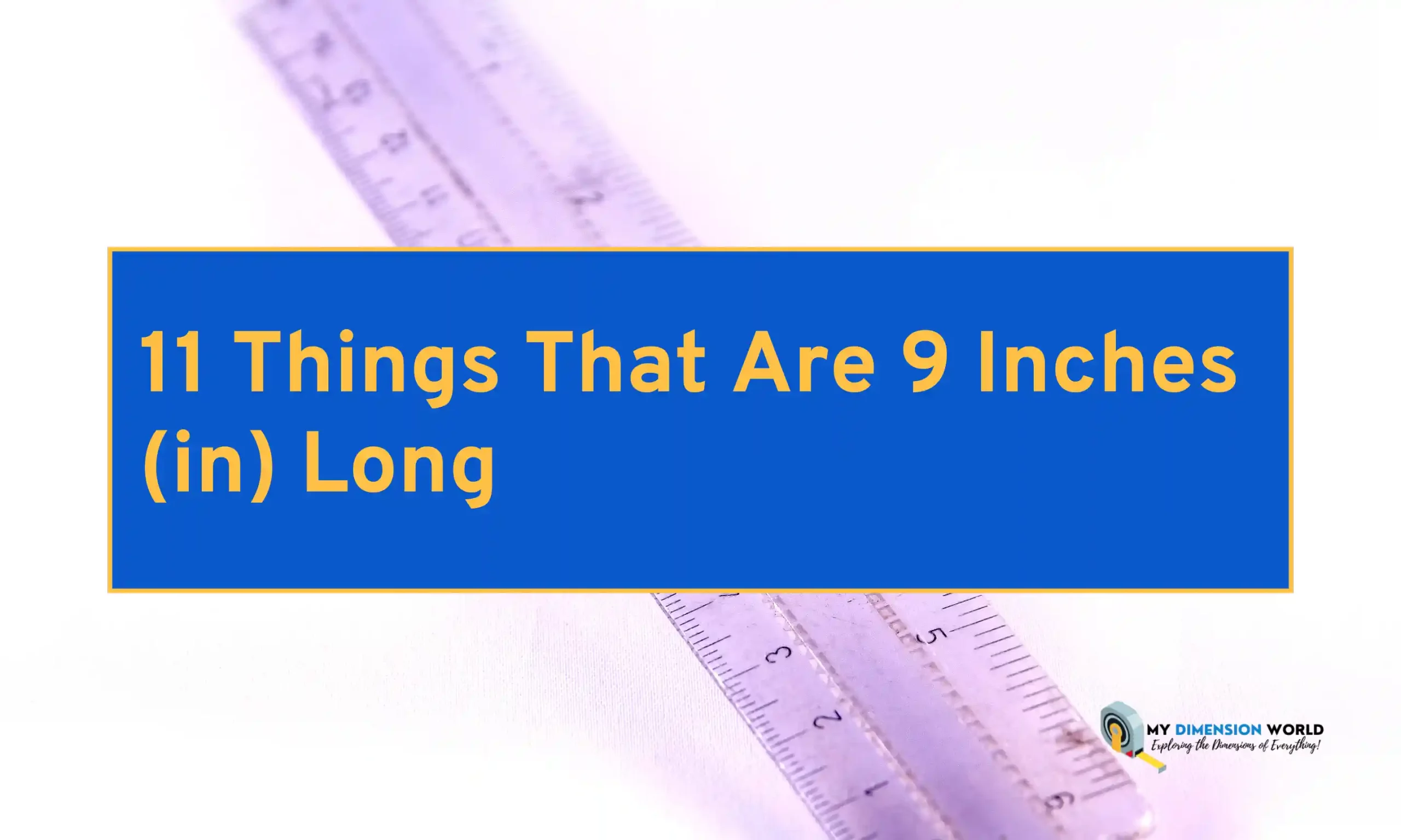 11 Things That Are 9 Inches (in) Long