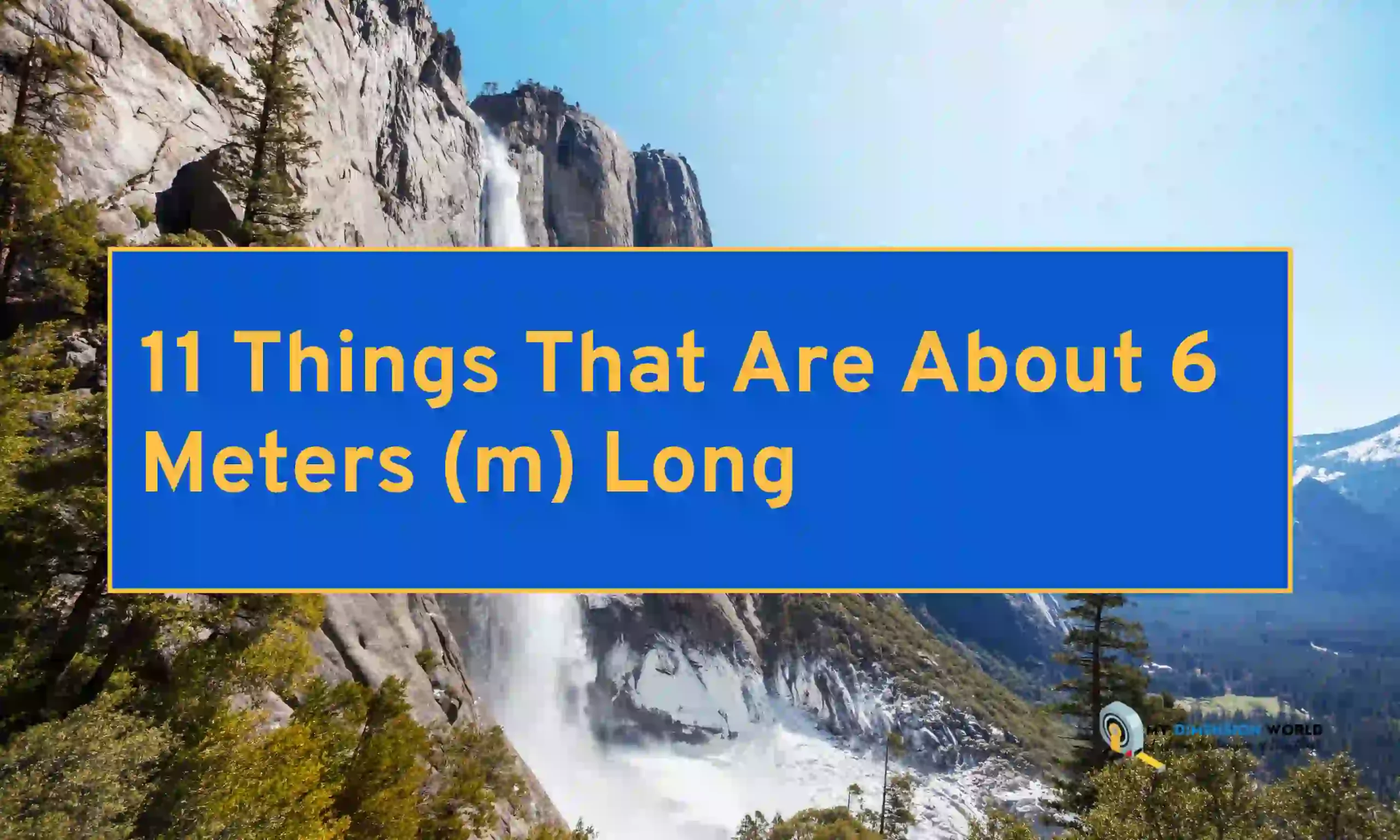 11 Things That Are About 6 Meters (m) Long