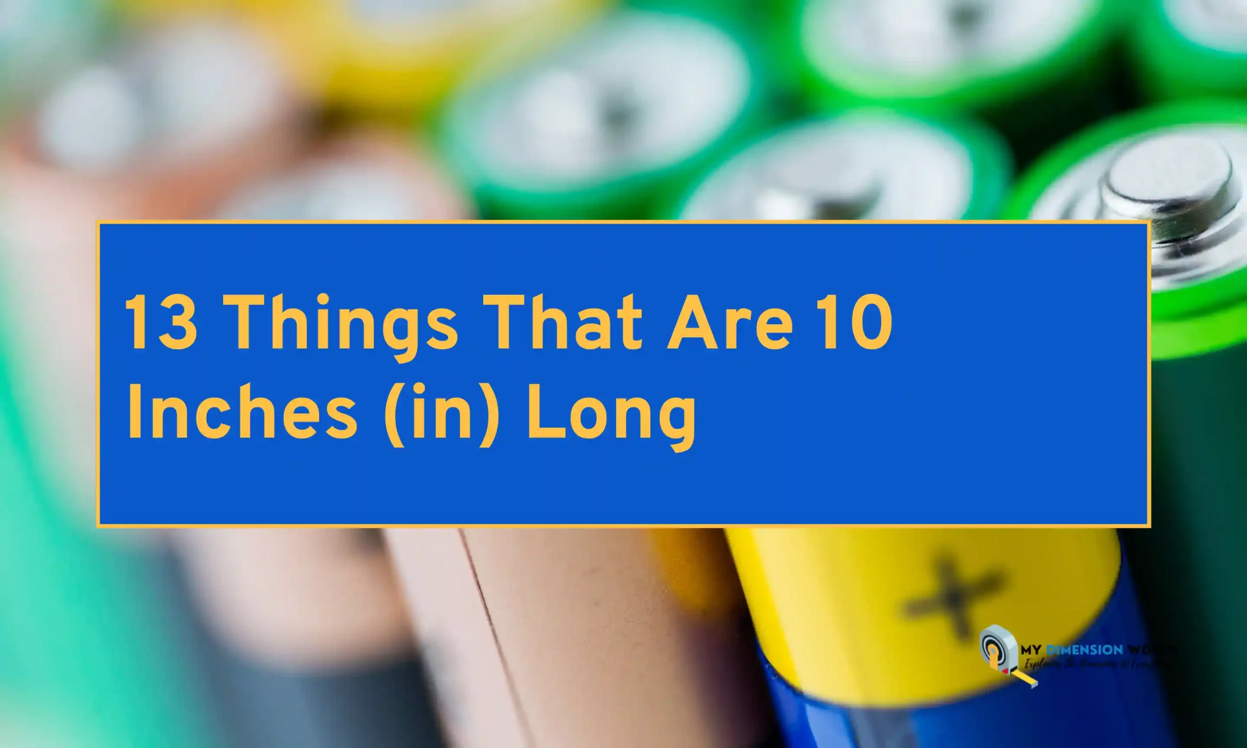 13 Things That Are 10 Inches (in) Long