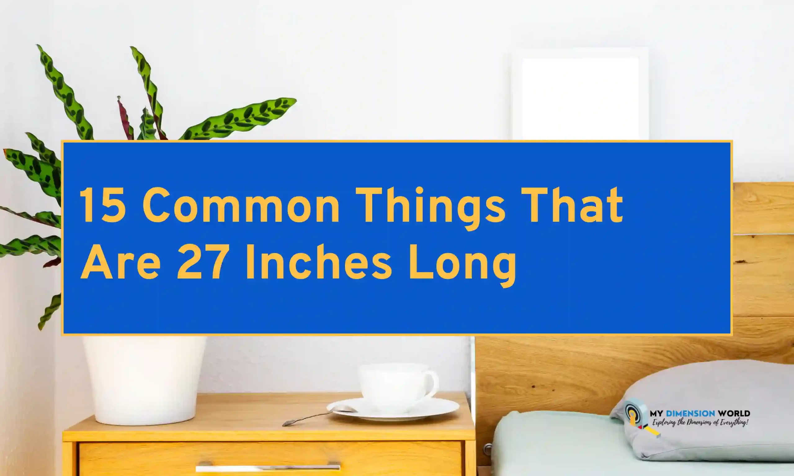 15 Common Things That Are 27 Inches Long