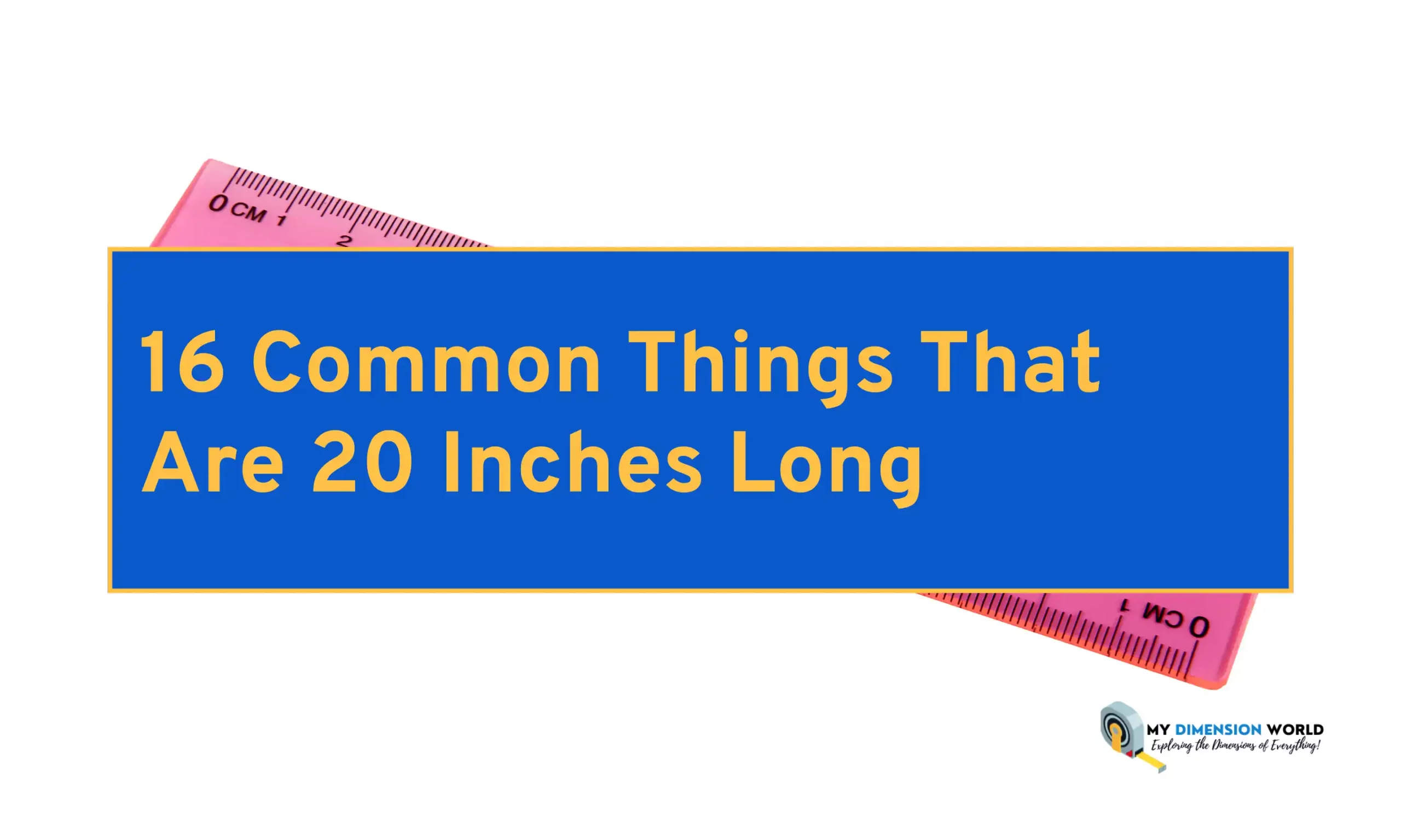16 Common Things That Are 20 Inches Long