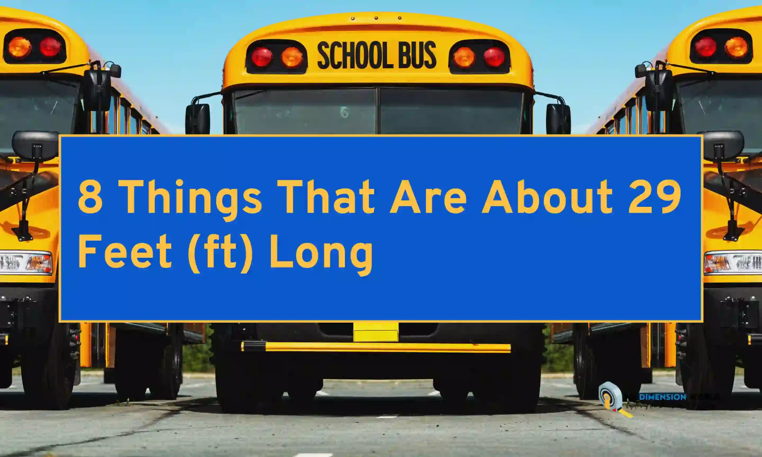 8 Things That Are About 29 Feet (ft) Long