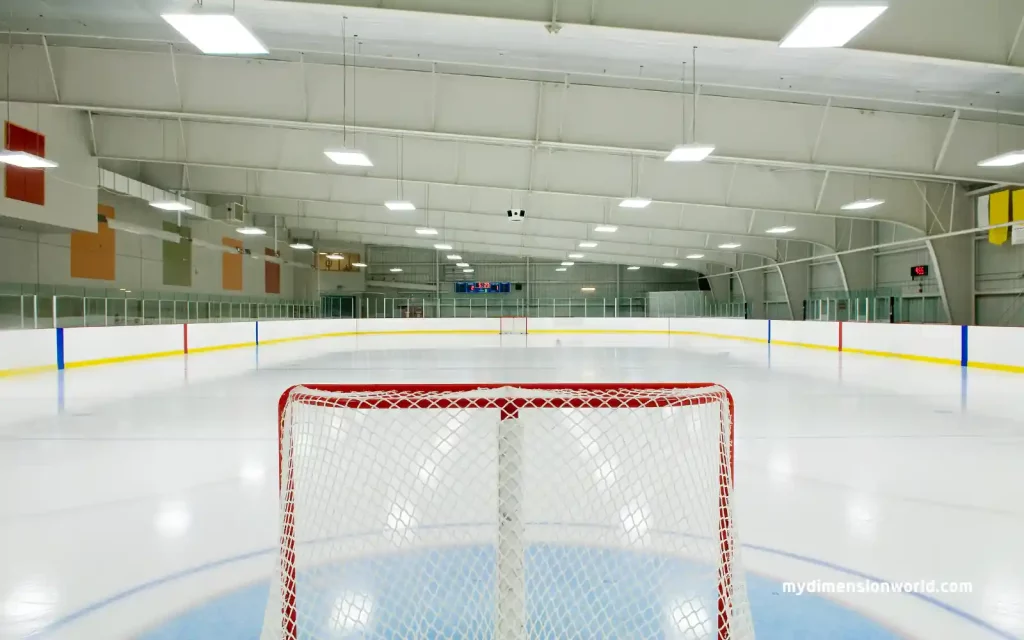 Half a hockey rink